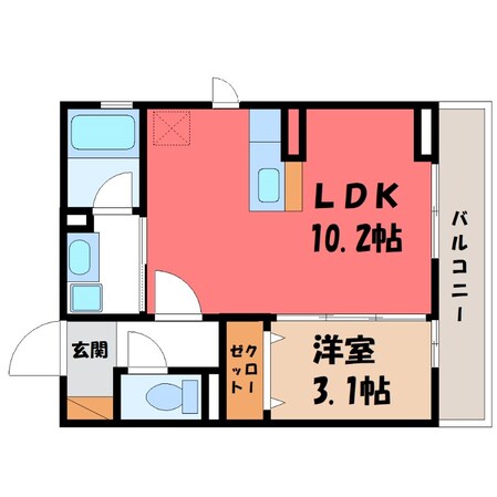 大平下駅 徒歩19分 1階の物件間取画像